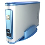 fantec db 337u2 b 35 hdd usb 20 blue enclosure photo