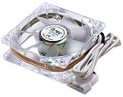 q tec transparent case cooling fan 80mm light photo