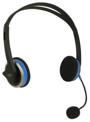 sweex usb digital sound headset blue led photo