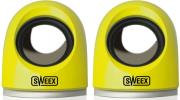 sweex notebook speaker set sunset yellow photo sweex notebook speaker set sunset yellow photo