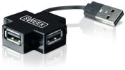 sweex us012 external 4 port usb20 hub black photo