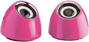 sweex sw20sps100pi portable 20 speaker set usb powered pink photo