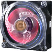 sharkoon rainbow colour fan bi colour blue red 80mm photo