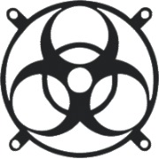 sharkoon fan guard biohazard 120mm photo