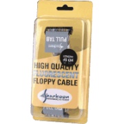 sharkoon floppy cable 45cm fluorescent blue photo