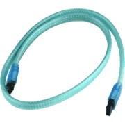 sharkoon sata cable 50cm uv blue photo
