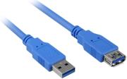 sharkoon usb30 extension cable 1m blue photo