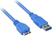 sharkoon micro usb30 cable 3m blue photo