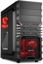 case sharkoon vg4 w atx midi tower red photo