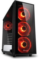 case sharkoon tg4 red