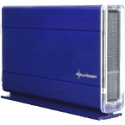 sharkoon swift case blue usb 20 hdd 35 enclosure aluminium photo