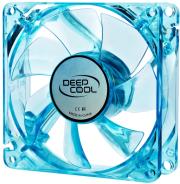 deepcool xfan 80u b g 80mm uv blue fan with green led photo
