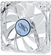deepcool xfan 120l r 120mm transparent fan with red led photo