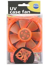 akasa ak 176or s 80mm orange uv case fan photo