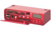 akasa ak all 01rd all in one multifunction panel controller red photo