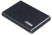 akasa ak ic009 bk elite leather finish aluminium enclosure for 25 sata hdd photo