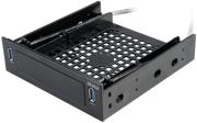 akasa ak hda 05u3 525 front bay adapter for 35 25 hdd ssd with 2x usb30 ports photo