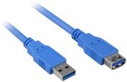 sharkoon usb30 extension cable 3m blue photo