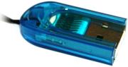 reekin bonefish card reader for transflash microsd blue blister photo