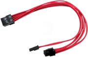 deepcool ec300 pci e rd pcie extension cable 30cm red photo