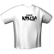 gamerswear t shirt loot ninja white l photo