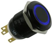 illuminated power switch blackline blue photo