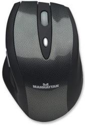 manhattan 177375 mldx wireless laser desktop mouse black grey photo