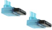 ac ryan acr sa6702 2 sata cable 30cm angled uv blue photo