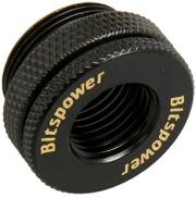 bitspower 1 4 inch to 1 4 inch matt black photo
