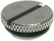 bitspower plug 1 4 inch flat shiny silver photo