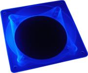 bitspower ultimate fan adapter 80mm 92mm to 120mm uv blue photo