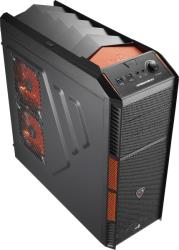 case aerocool xpredator x1 black orange photo