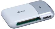 akasa ak cr 05u3sl multi card reader usb30 silver photo