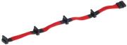 silverstone pp07 btsr 4 pin molex to 4xsata connector cable 300mm red photo