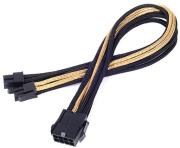 silverstone pp07 eps8bg eps 8 pin to eps atx 4 4 pin cable 300mm black gold photo