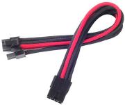 silverstone pp07 pcibr pci 8 pin to pcie 6 2 pin cable 250mm black red photo