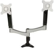 silverstone arm22sc dual monitor stand silver photo