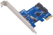 silverstone ec05 pci e card with 2 internal sata 6gbps ports photo