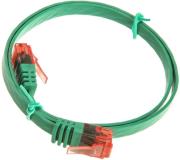 inline 05m patchcable flat u utp cat6 green photo