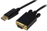 startech displayport to vga adapter converter cable 09m black photo