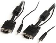 startech coax high resolution monitor vga video cable with audio hd15 m m 5m photo