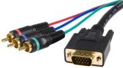 startech hd15 component rca breakout cable adapter m m 09m photo