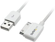 startech short usb right angle cable for iphone ipod ipad with stepped connector 05m photo