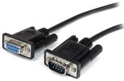 startech straight through db9 rs232 serial cable m f 1m black photo