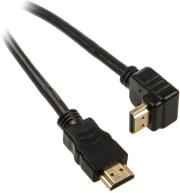 inline hdmi cable angled with ethernet black 05m photo