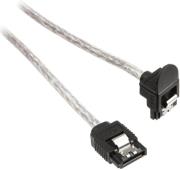 inline sata iii cable round angled transparent 03m photo