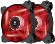 corsair air series sp120 led red high static pressure 120mm fan dual pack photo