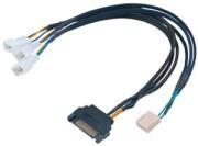 akasa ak cbfa06 30 flexa fp3s pwm distribution cable 3 fans sleeved 30cm photo