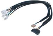 akasa ak cbfa07 45 flexa fp5s pwm distribution cable 5 fans sleeved 45cm photo