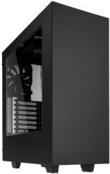 case nzxt source 340 midi tower black red window photo
